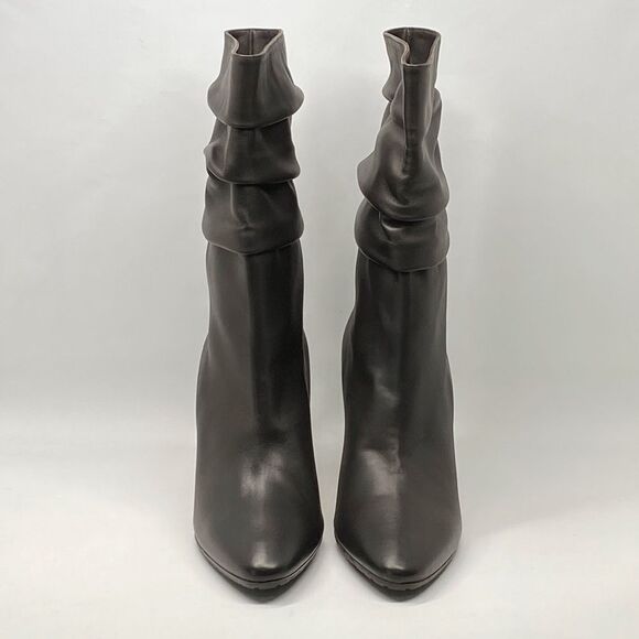 Manolo Blahnik Calasso 90MM Ruched Leather Boots size 38 - Picture 6 of 16